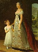eisabeth Vige-Lebrun Portrait of Caroline Murat with her daughter oil painting artist